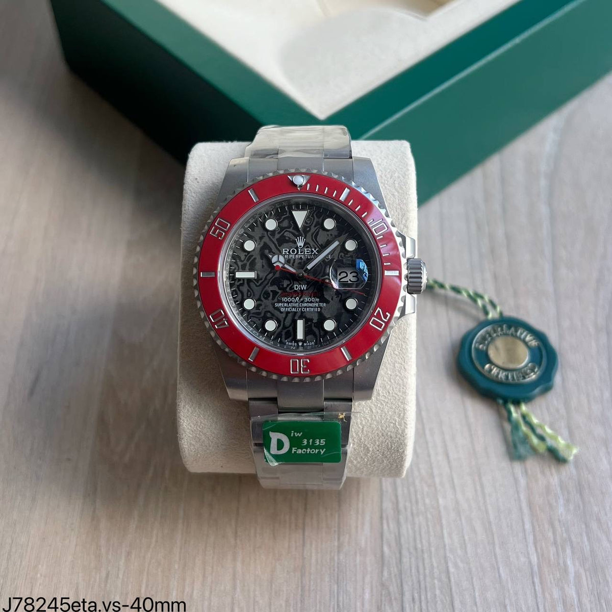 ROLEX SUBMARINER DIW CUSTOM ETA 3135 J78245 SUPER CLONE
