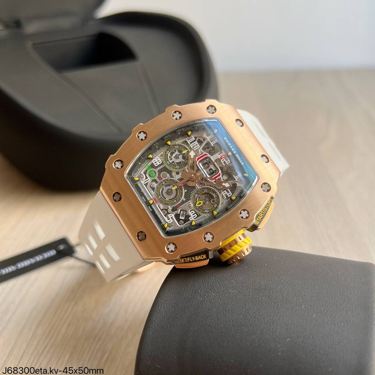RICHARD MILLE FELIPE MASSA WHITE  ROSÊ ETA J68300kv SUPER CLONE