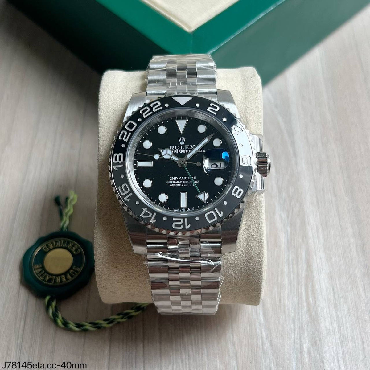 ROLEX GMT MASTER II JUBILEU ETA J78145 SUPER CLONE