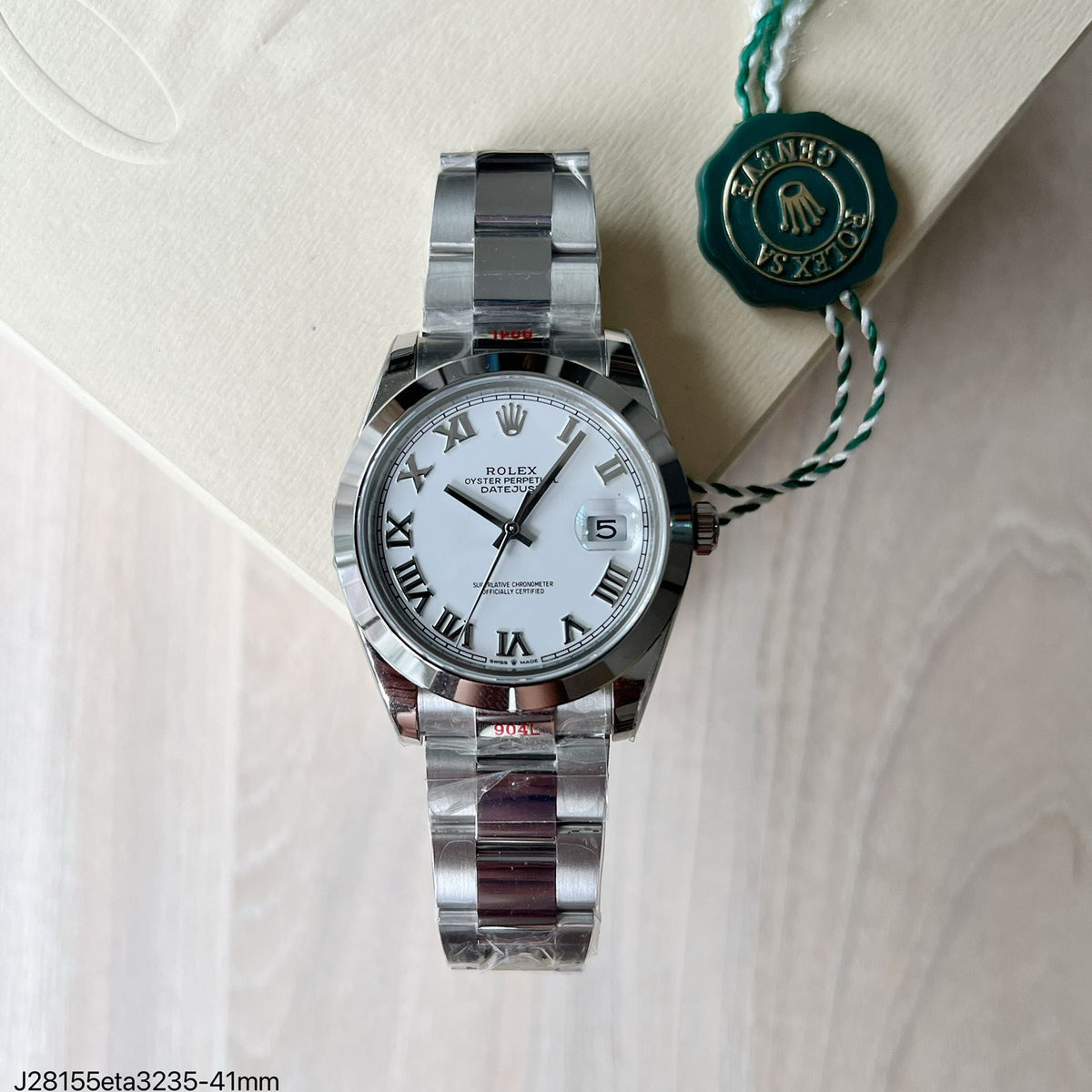 ROLEX DATEJUST  BRANCO ETA 3235 SUPER CLONE