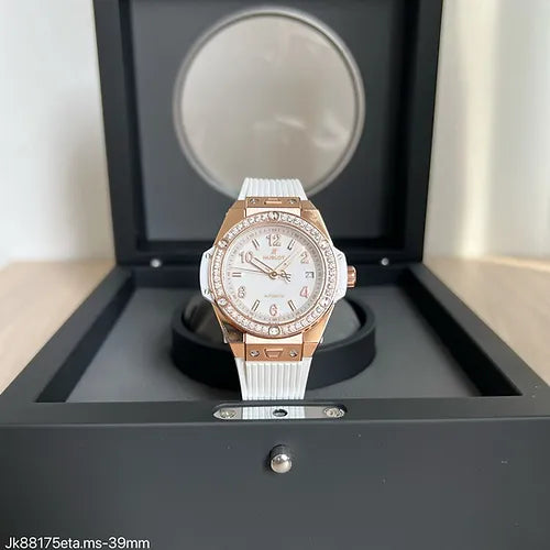 HUBLOT WHITE Rose PEDRAS ETA JK88175 SUPER CLONE