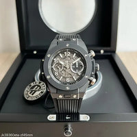 HUBLOT BIG BANG UNICO Preto ETA JK38360 SUPER CLONE