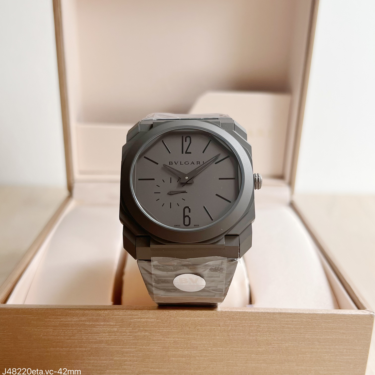 BVLGARI OCTO Cinza ETA J48220 SUPER CLONE
