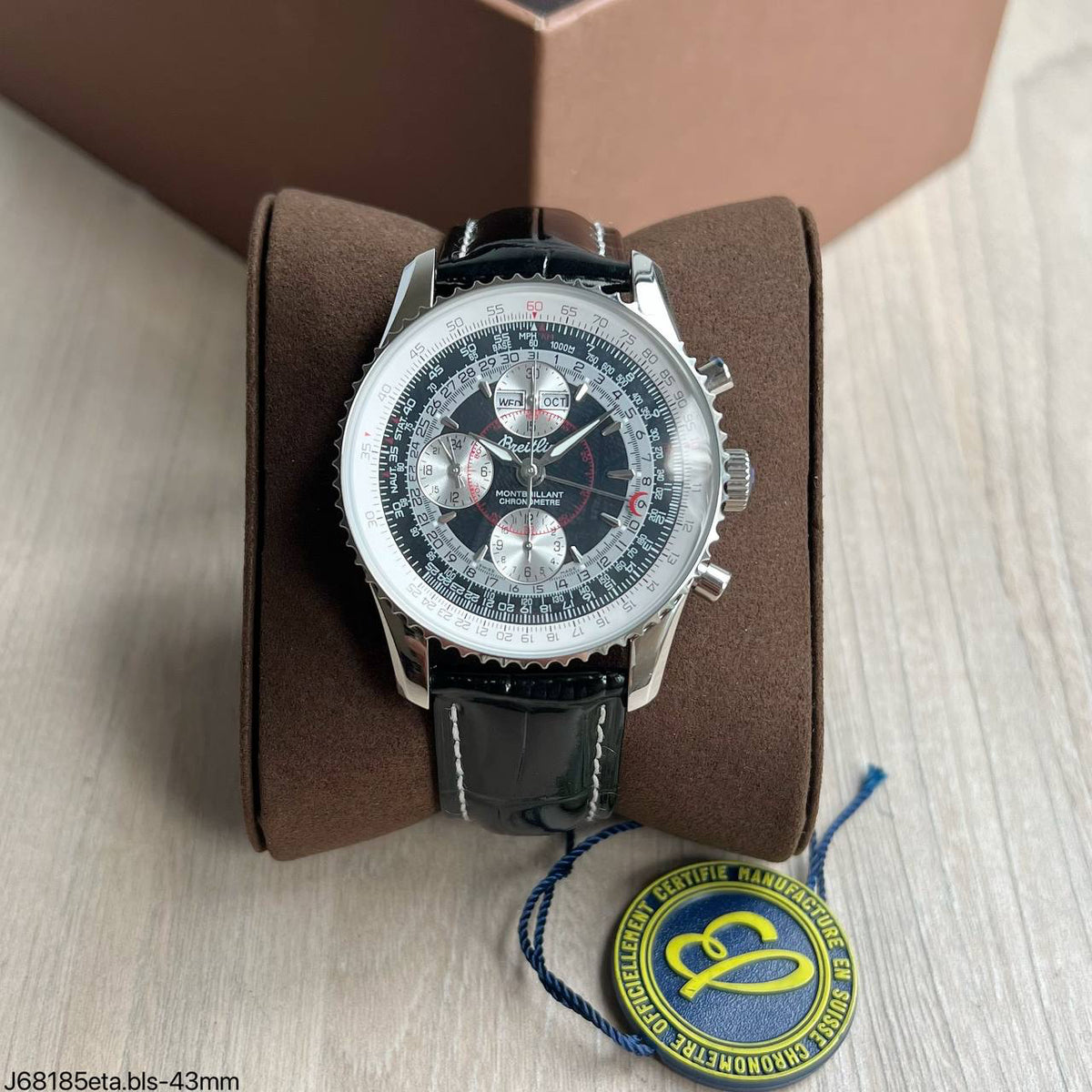 BREITLING NAVITIMER MONTBRILLANT ETA  Preto SUPER CLONE