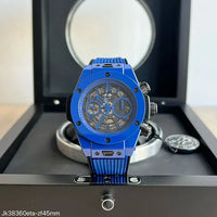 HUBLOT BIG BANG UNICO CERÂMICA BLUE ETA SUPER CLONE