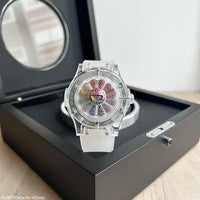 HUBLOT CLASSIC FUSION TAKASHI MURAKAMI SAPPHIRE RAINBOW ETA JK28195 SUPER CLONE