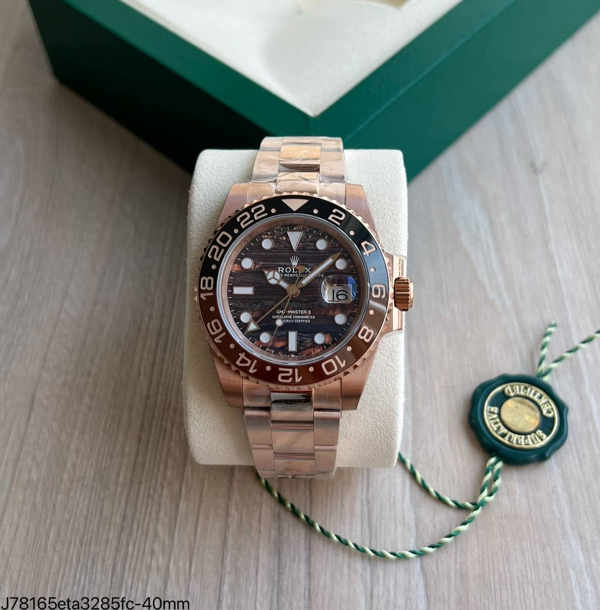 ROLEX GMT MASTER II TIGER IRON 40MM 126715CHNR SUPER CLONE