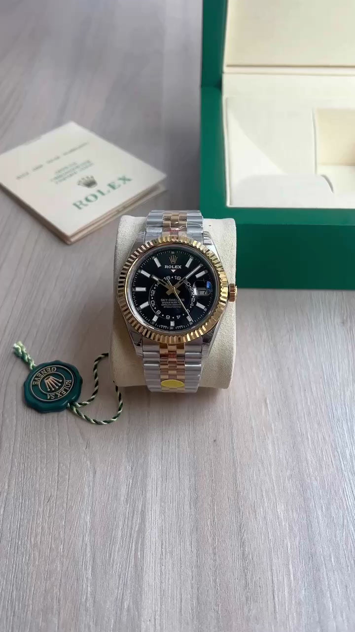 ROLEX SKY-DWELLER  GOLD ETA J79180 SUPER CLONE