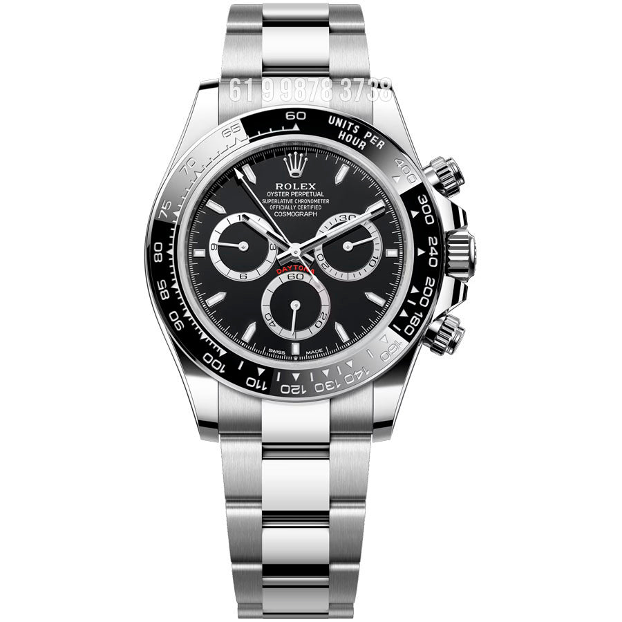 ROLEX DAYTONA PRATA PRETO 2024 40MM 116500 SUPER CLONE