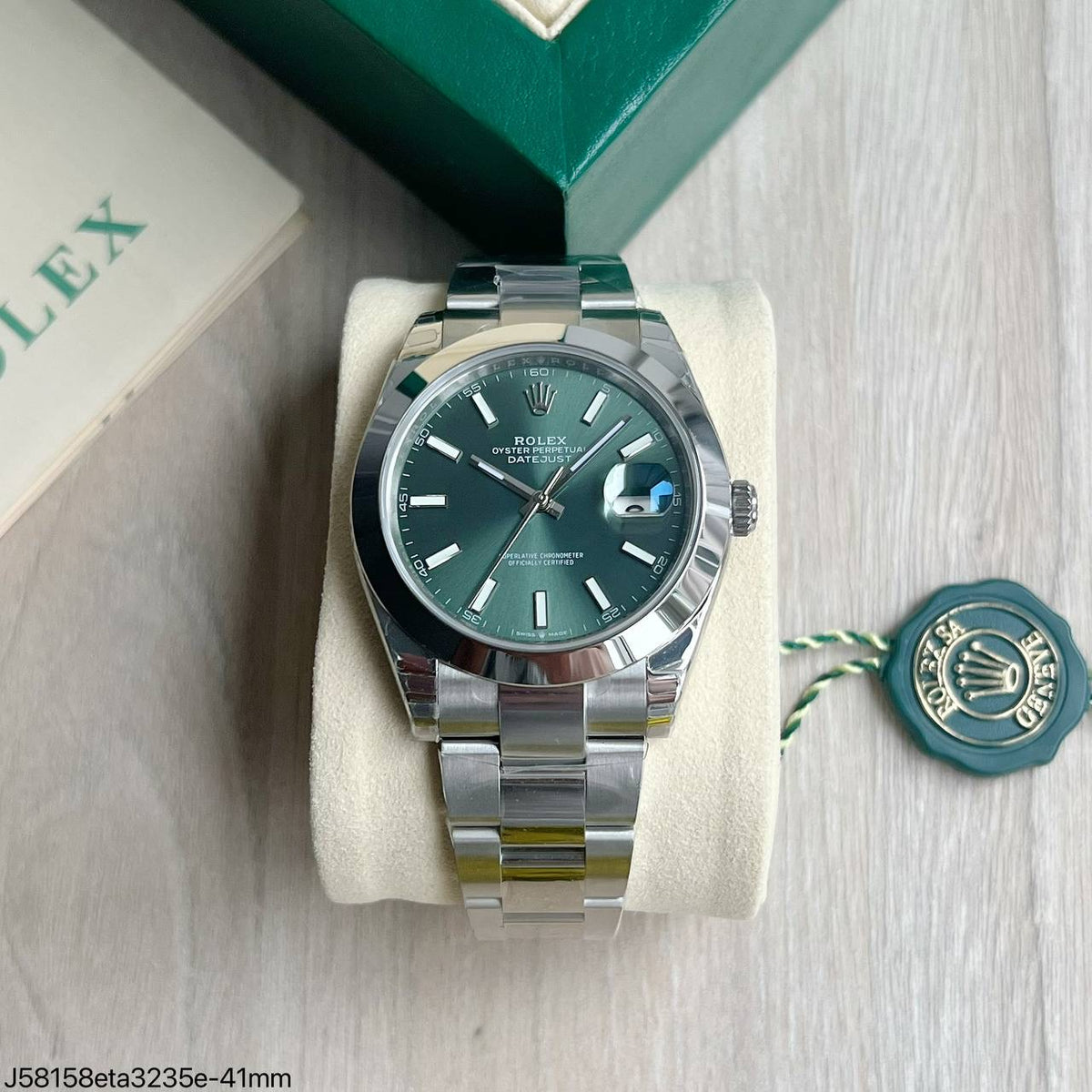 ROLEX DATEJUST VERDE OYSTER 41MM 126334 SUPER CLONE