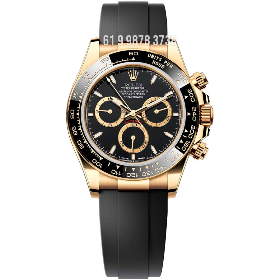 ROLEX DAYTONA ETA 7750 GOLD OYSTER FLEX SUPER CLONE