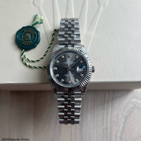 ROLEX DATEJUST 41MM CINZA BRILHANTES JUBILEU 126234 SUPER CLONE