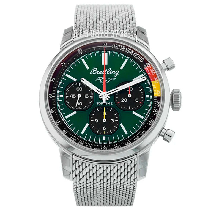 BREITLING TOP TIME GREEN ETA 7750bl SUPER CLONE
