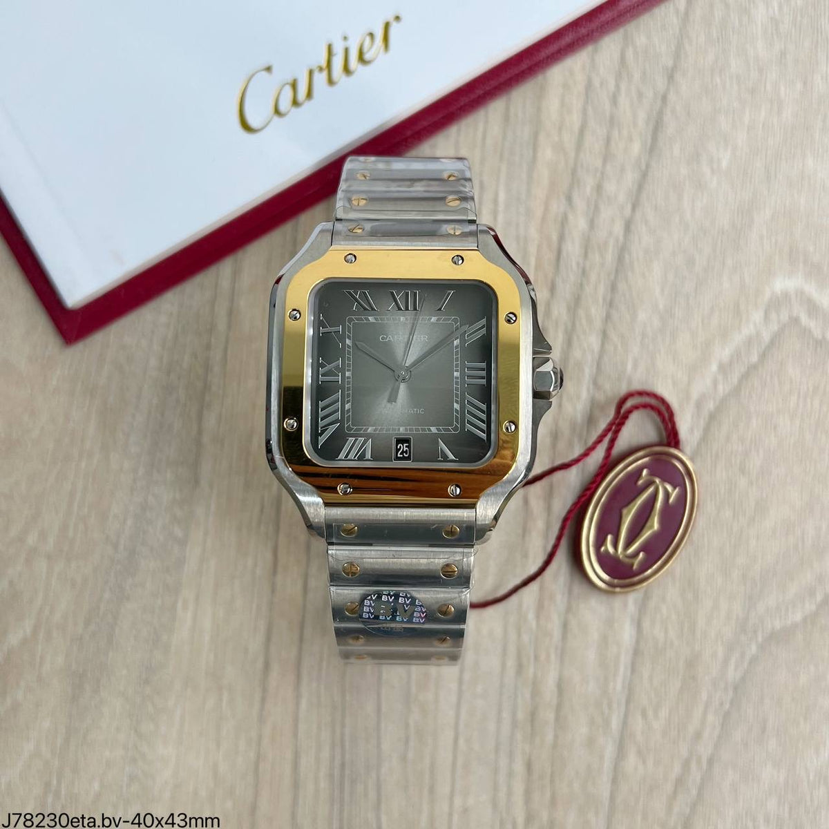 CARTIER SANTOS MISTO GOLD ETA J48220.V6 SUPER CLONE