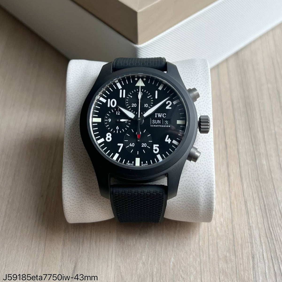 IWC PILOT  PRETO 43MM SUPER CLONE