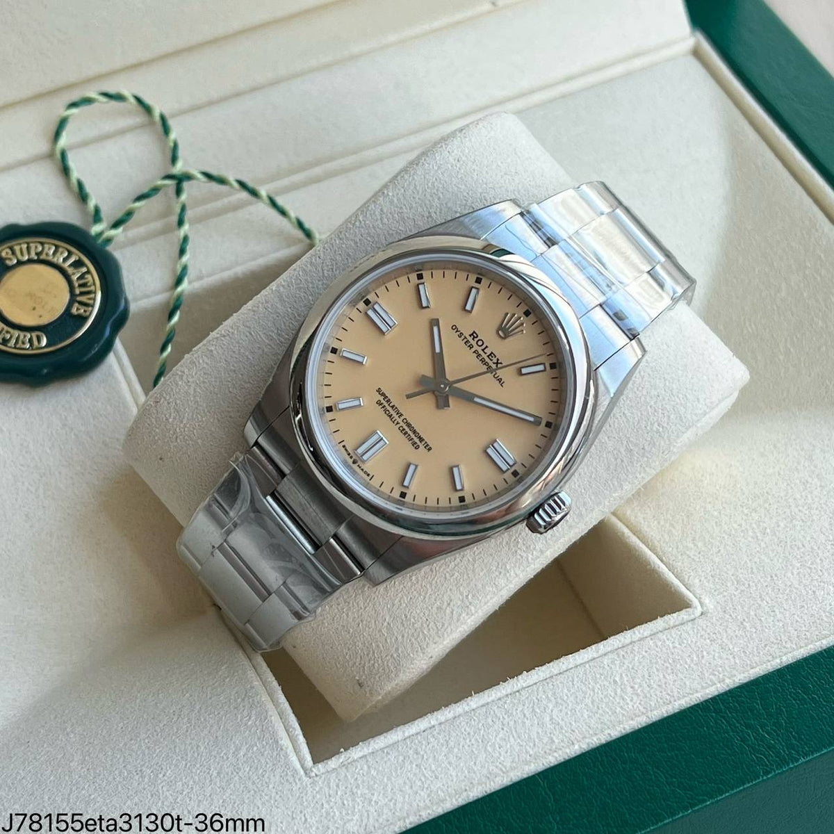 ROLEX OYSTER PERPETUAL YELLOW 36MM 126000 SUPER CLONE