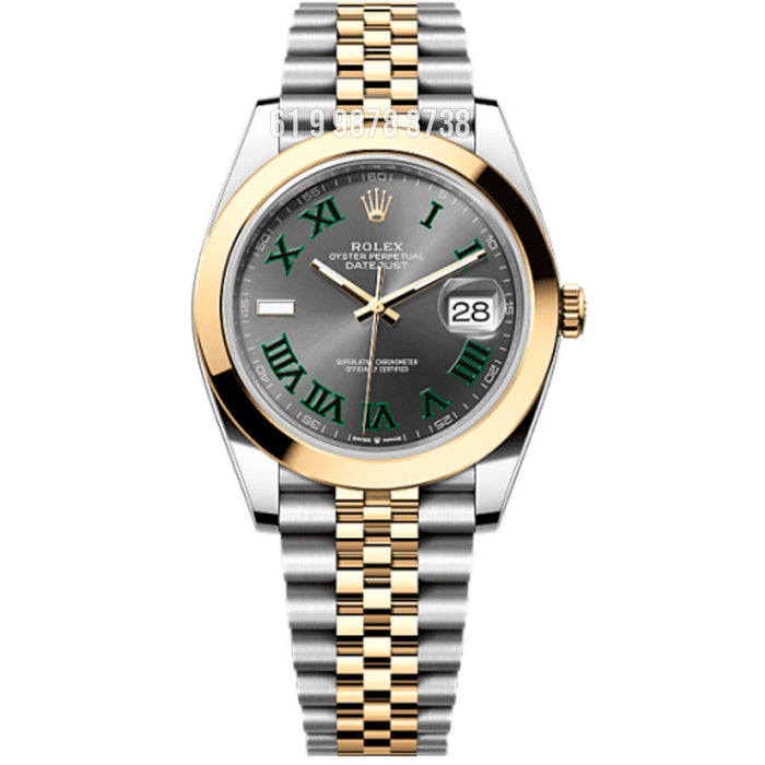ROLEX DATEJUST JUBILEE 41MM PRATA DOURADO 126333 SUPER CLONE