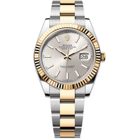 relogio rolex super clone prata e dourado