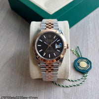 relogio rolex super clone prata e rose