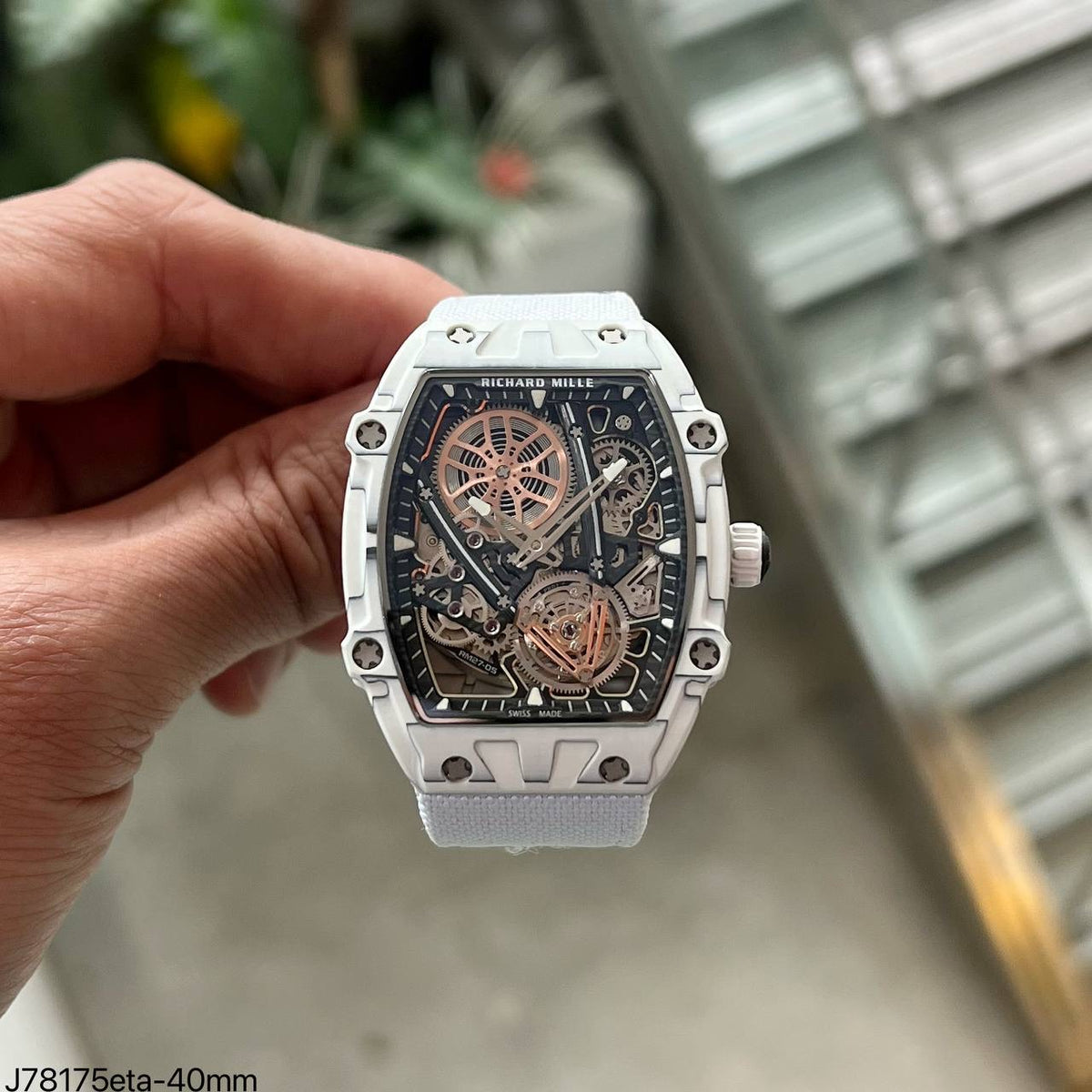 RICHARD MILLE RM 27 BRANCO ETA SUPER CLONE