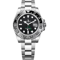 ROLEX GMT MASTER II 2024 PRETO CINZA WAYNE OYSTER 40MM 126710GRNR SUPER CLONE