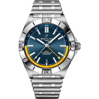 BREITLING CHRONOMAT PRATA AZUL 41MM SUPER CLONE