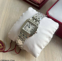 CARTIER PANTHERE PRATA BRANCO 27MM SUPER CLONE