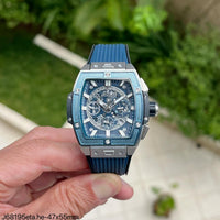 HUBLOT SPIRIT OF BIG BANG PRATA 42MM SUPER CLONE