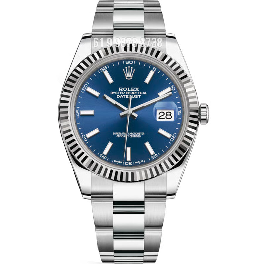 ROLEX DATEJUST AZUL OYSTER  41MM 126334 SUPER CLONE