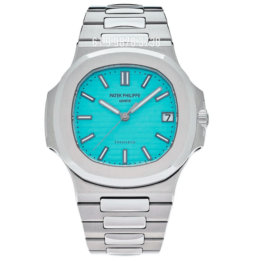 PATEK PHILIPPE NAUTILUS 40MM PRATA AZUL TIFFANY 5711 SUPER CLONE
