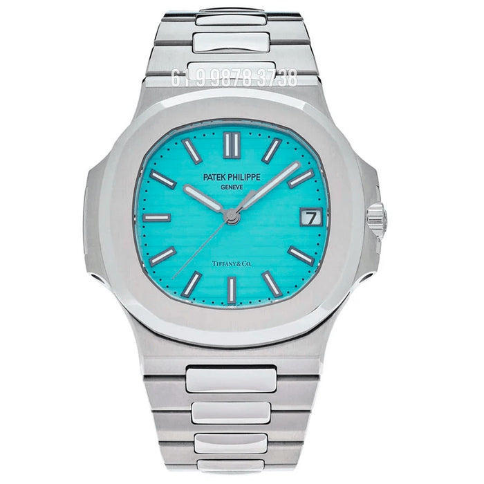 PATEK PHILIPPE NAUTILUS 40MM PRATA AZUL TIFFANY 5711 SUPER CLONE