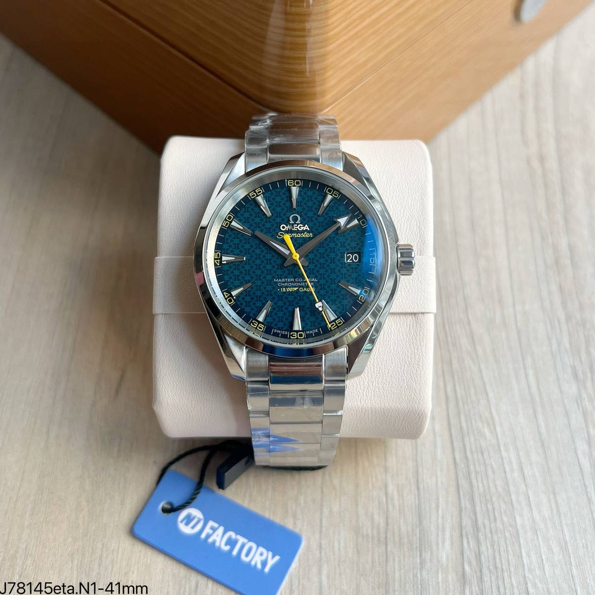 OMEGA SEAMASTER AQUATERRA AZUL AMARELO ETA SUPER CLONE