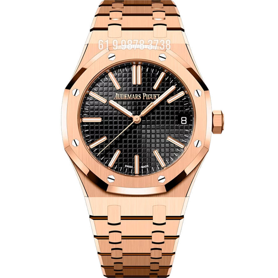 AUDEMARS PIGUET ROYAL OAK 41MM ROSE PRETO SUPER CLONE