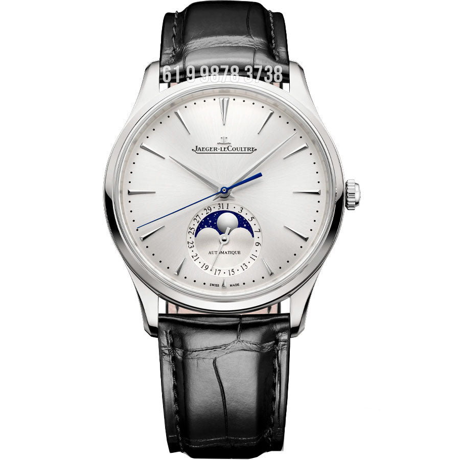 JAEGER-LECOULTRE MASTER ULTRA THIN MOON PRATA 39MM SUPER CLONE
