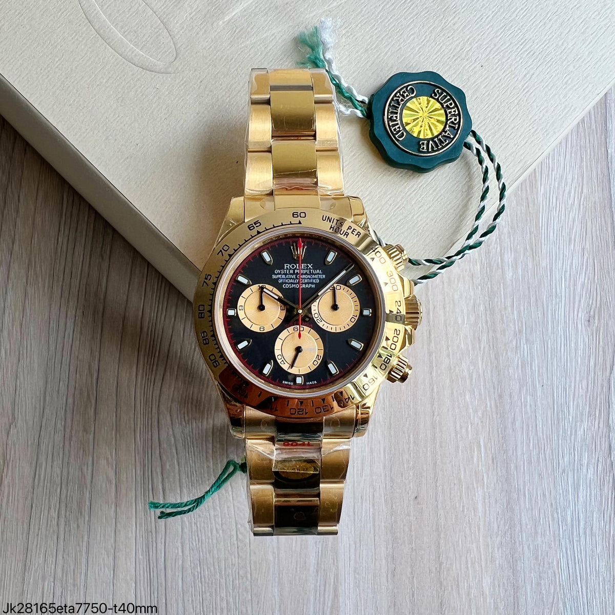 ROLEX DAYTONA 126508  ETA DOURADO SUPER CLONE