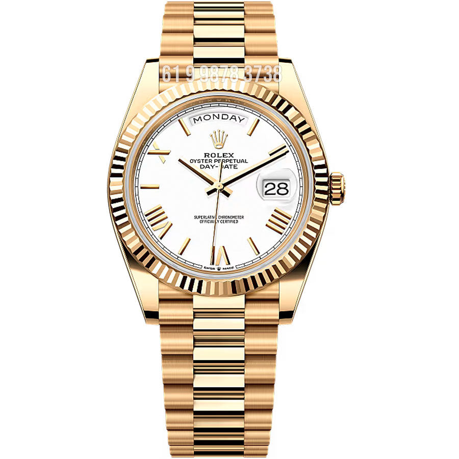 ROLEX DAY DATE GOLD ETA J28165.EW SUPER CLONE
