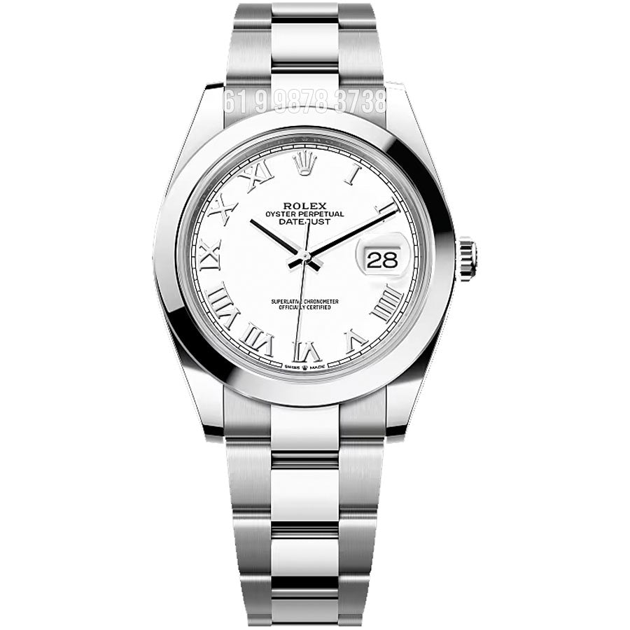ROLEX DATEJUST  BRANCO ETA 3235 SUPER CLONE