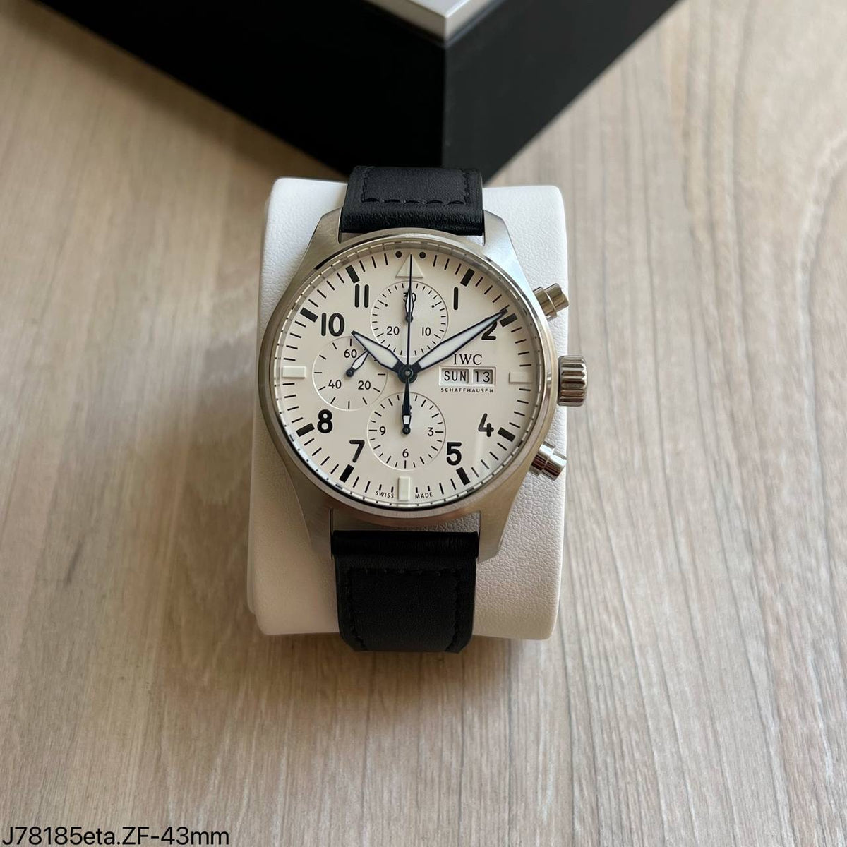 IWC PILOT  PRATA BRANCO 43MM SUPER CLONE