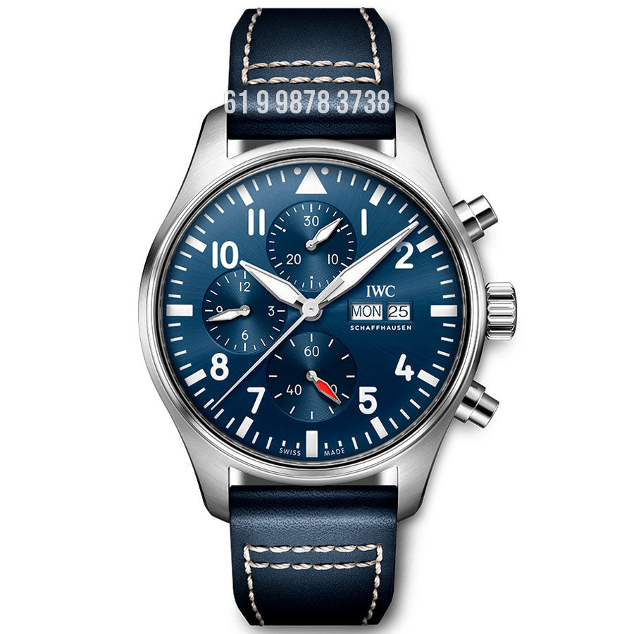 IWC PILOT  PRATA AZUL 43MM SUPER CLONE