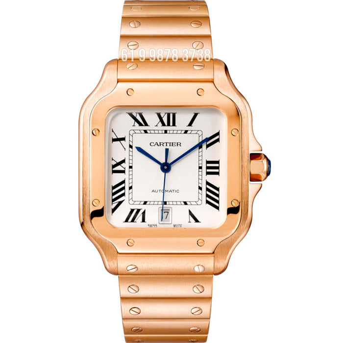 CARTIER SANTOS ROSE ETA SUPER CLONE