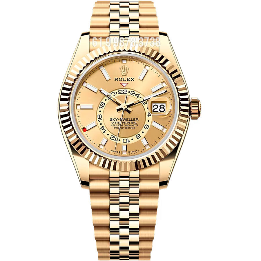 ROLEX SKY-DWELLER  GOLD ETA SUPER CLONE