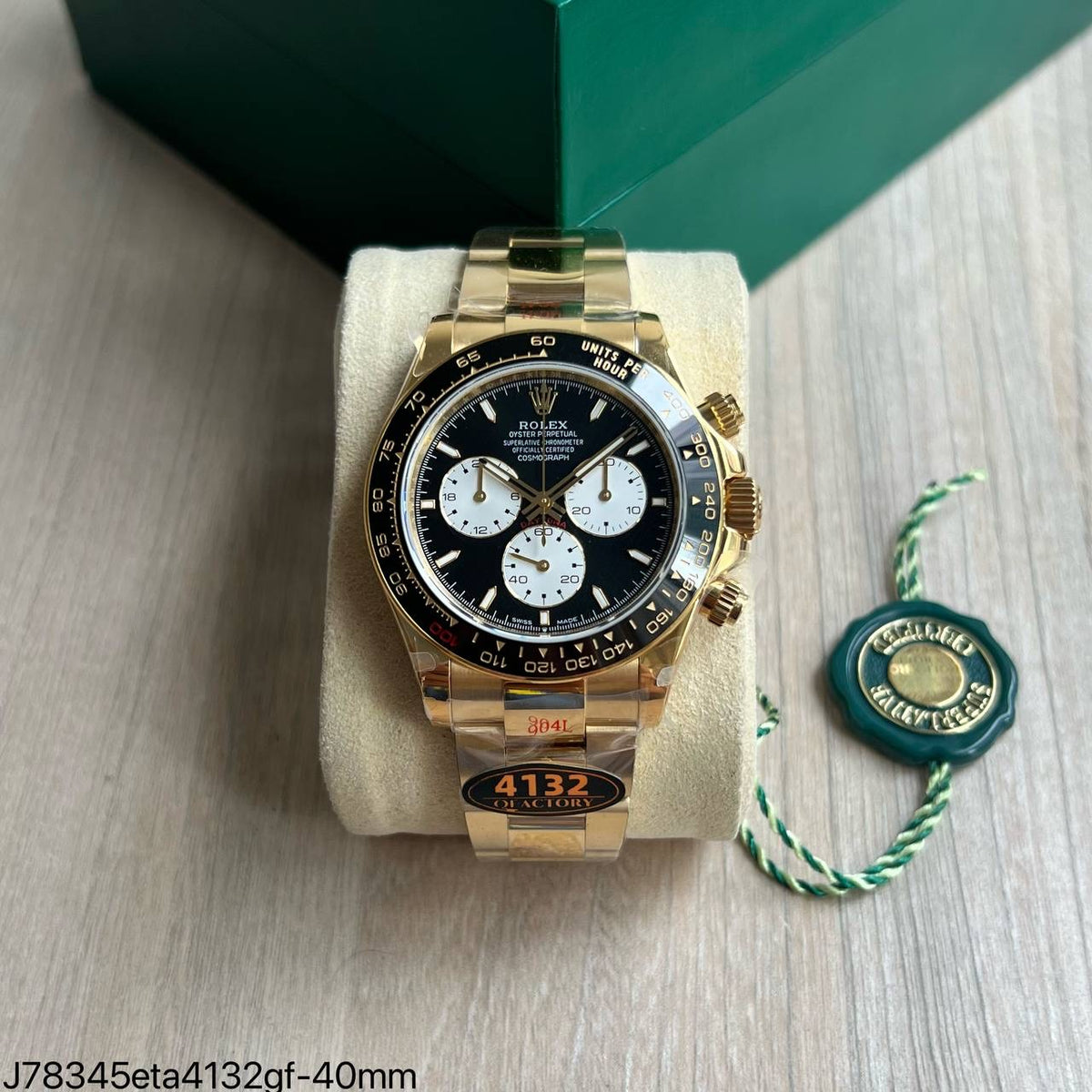 ROLEX DAYTONA 115428LN  DOURADO SUPER CLONE