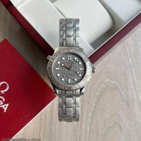 OMEGA SEAMASTER PRATA 42MM SUPER CLONE