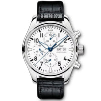 IWC PILOT  PRATA BRANCO 43MM SUPER CLONE