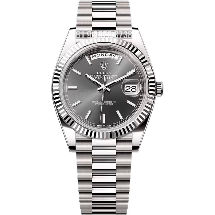 ROLEX DAY DATE ETA CINZA SUPER CLONE