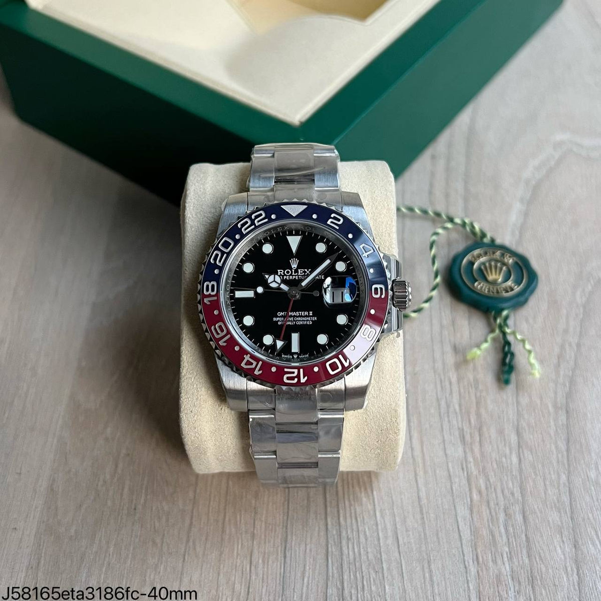 ROLEX GMT MASTER II PEPSI  3285 ETA SUPER CLONE