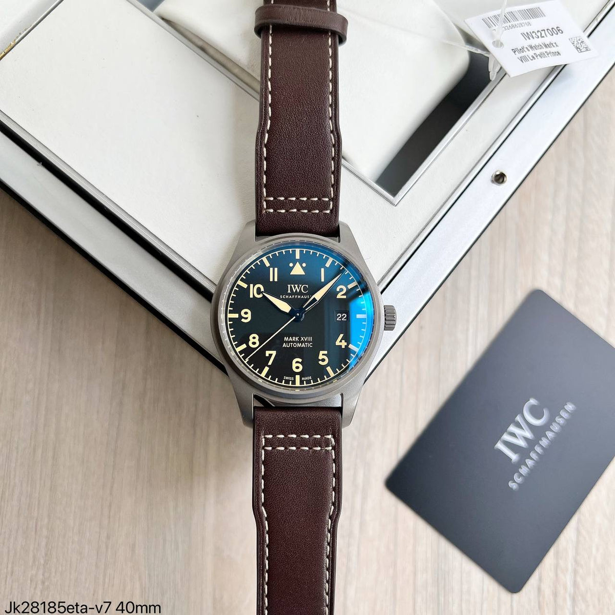 IWC MARK XVIII CINZA PRETO 41MM SUPER CLONE