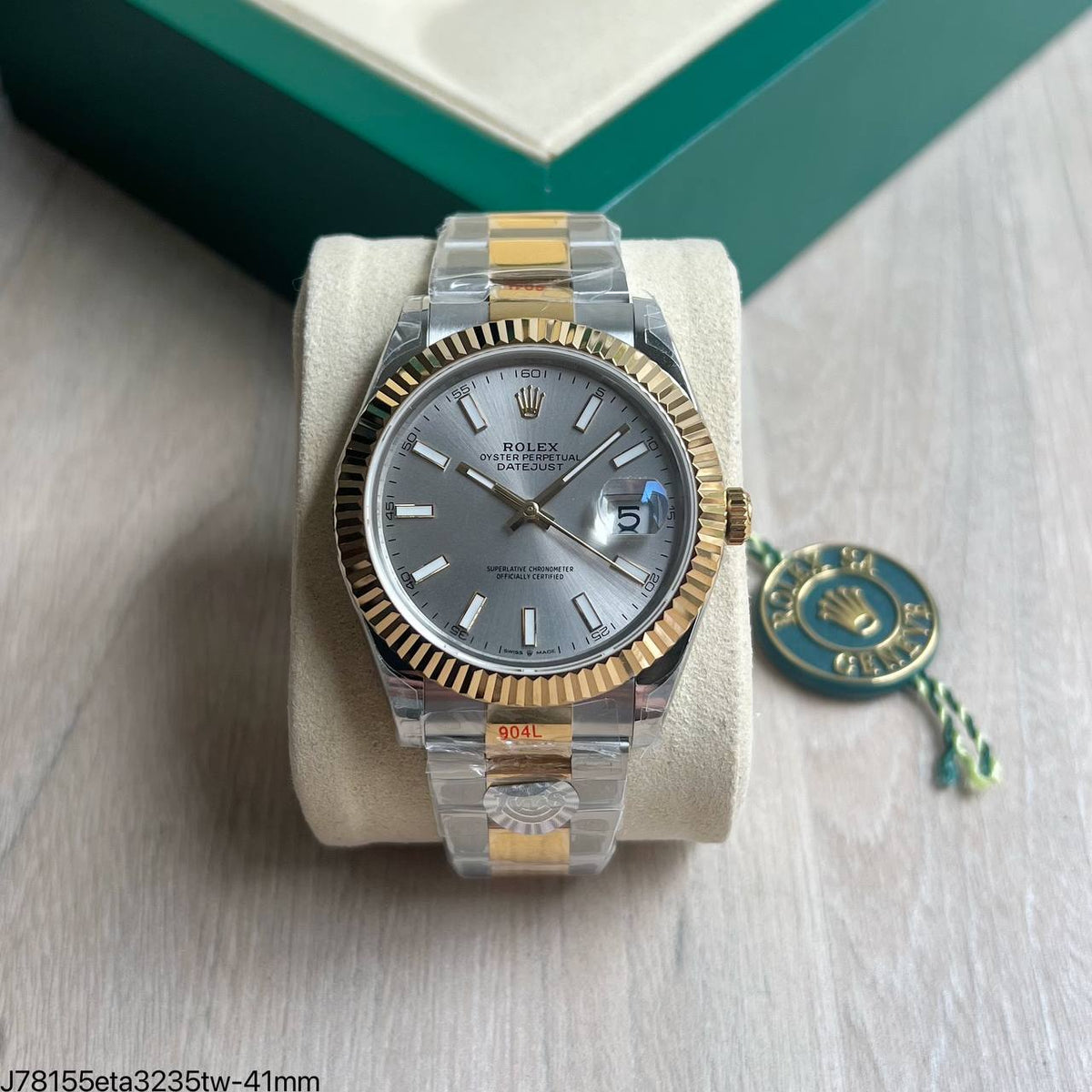 relogio rolex super clone prata e dourado