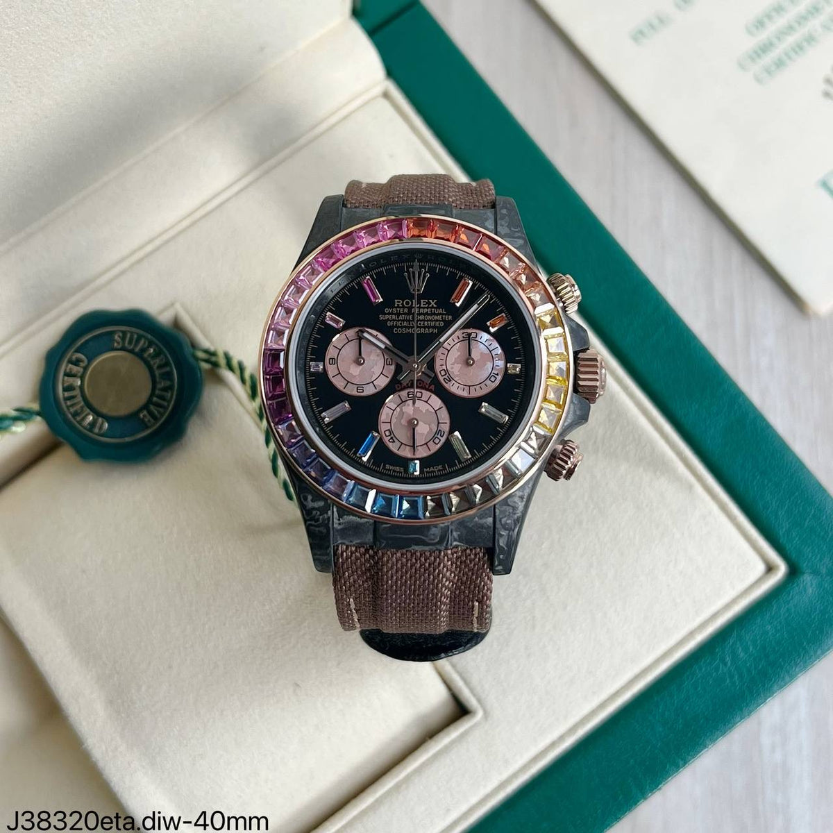 ROLEX DAYTONA DIW CARBONO  40MM SUPER CLONE