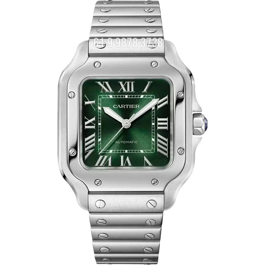 cópia de CARTIER SANTOS VERDE ETA SUPER CLONE